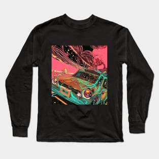 Cartoon 70s Car Heritage Long Sleeve T-Shirt